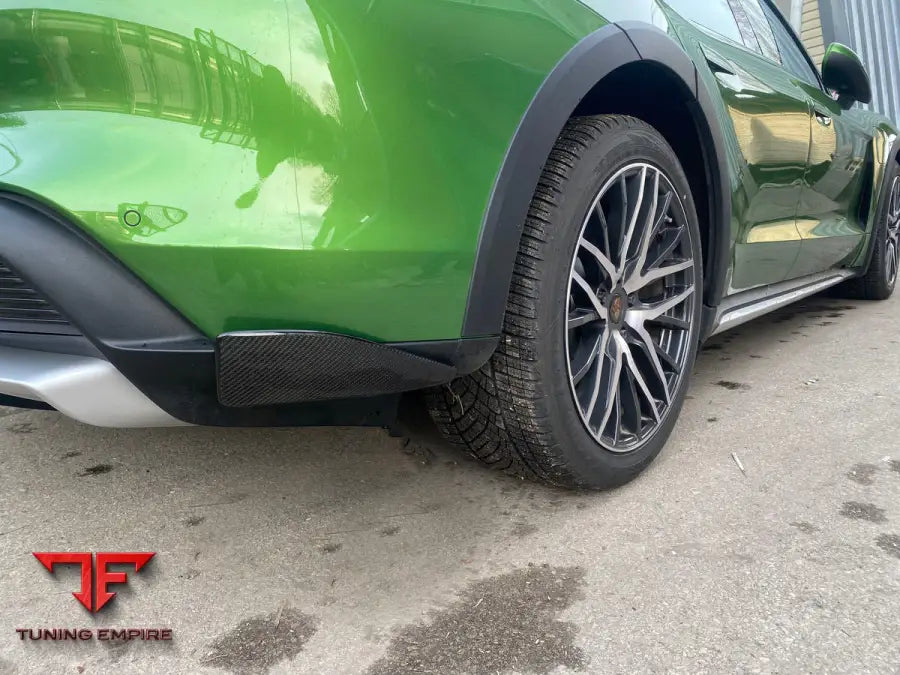 CARBON AERO REAR BUMPER SIDE FLAPS / SPLITTERS FOR PORSCHE TAYCAN CROSS TURISMO CT - Price on request - Body Kit