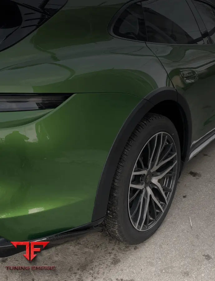 CARBON AERO REAR BUMPER SIDE FLAPS / SPLITTERS FOR PORSCHE TAYCAN CROSS TURISMO CT - Price on request - Body Kit