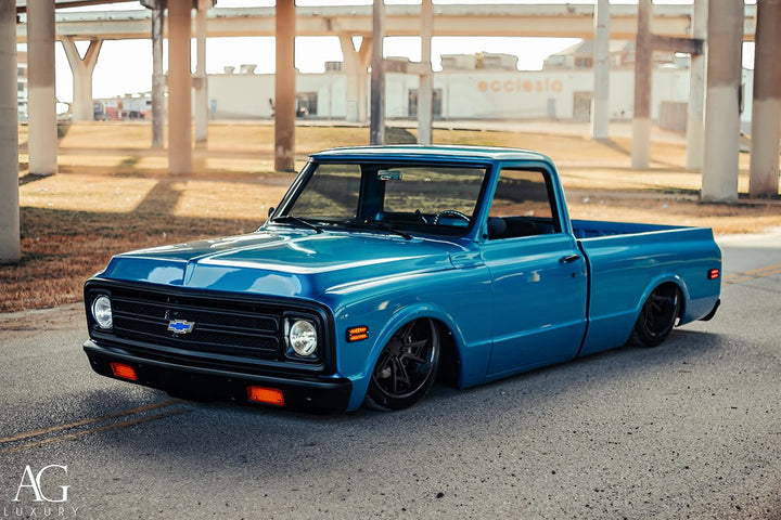 Chevrolet C10 on custom forged wheels