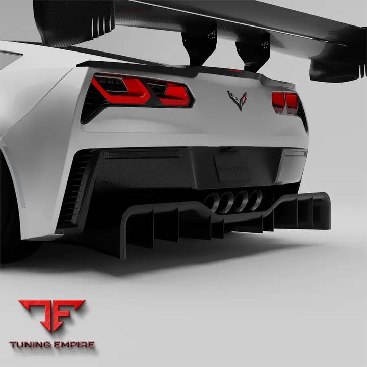 CHEVROLET CORVETTE C7 CARBON FIBER REAR DIFFUSER