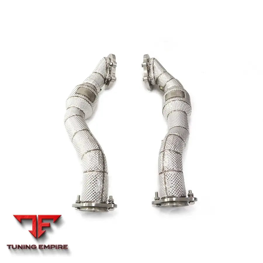 CHEVROLET CORVETTE C7 STAINLESS STEEL RAZOR EXHAUST DOWNPIPE WITH HEAT SHIELD