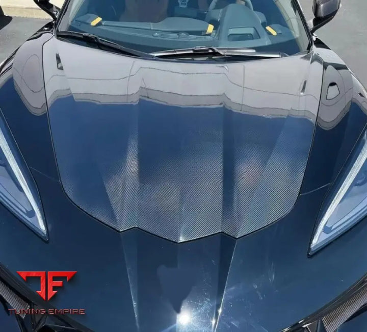 CHEVROLET CORVETTE C8 2020 + OEM STYLE CARBON FIBER HOOD