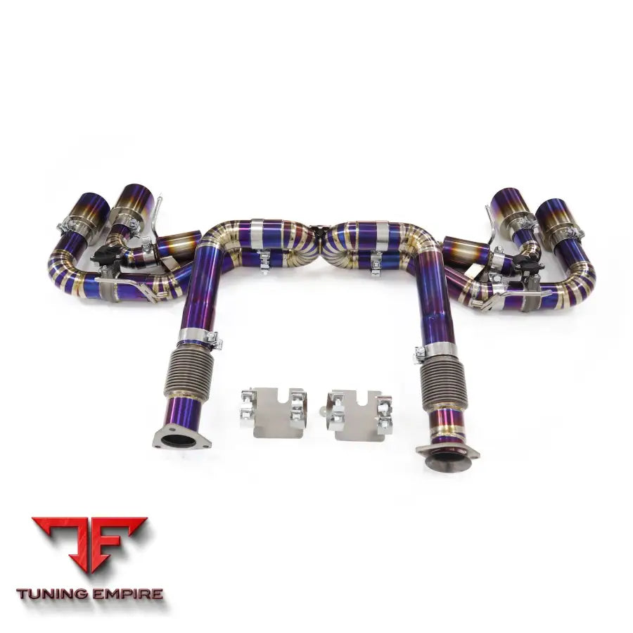 CHEVROLET CORVETTE C8 6.2L TITANIUM CATBACK RAZOR EXHAUST X-PIPE WITHOUT MUFFLER VALVE