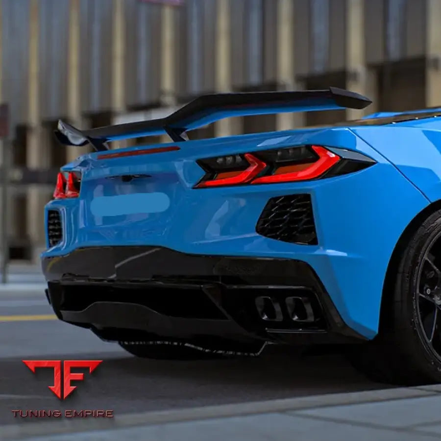CHEVROLET CORVETTE C8 STINGRAY 2020 + Z06 STYLE CARBON REAR SPOILER