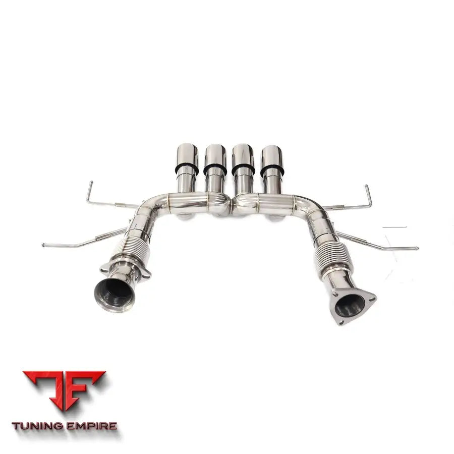 CHEVROLET CORVETTE C8 Z06 STAINLESS STEEL CATBACK RAZOR EXHAUST WITHOUT MUFFLER VALVE