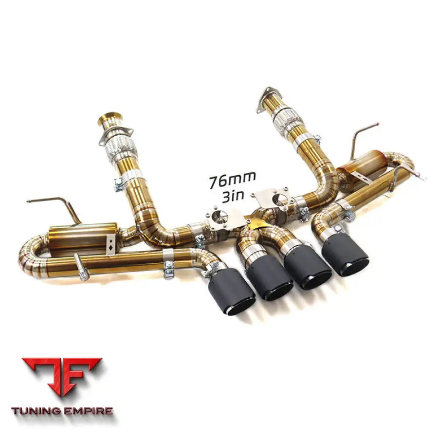 CHEVROLET CORVETTE C8 Z06 TITANIUM CATBACK RAZOR EXHAUST WITH MUFFLER VALVE