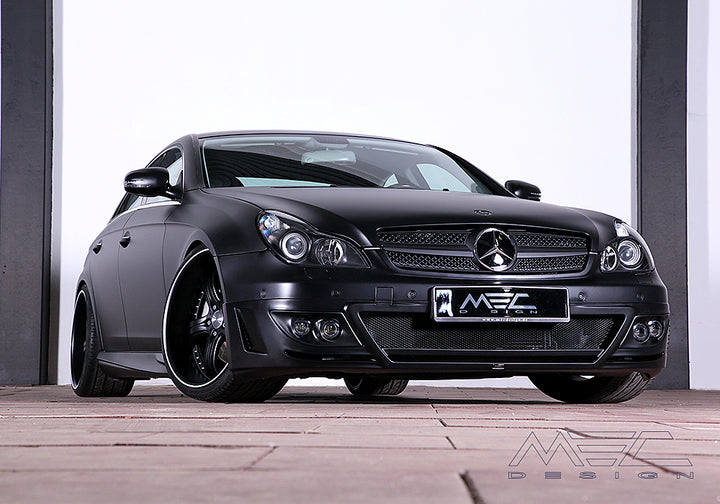 MEC Design W219 CLS Class front bumper with mesh inset