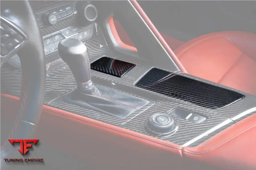 CORVETTE C7 Z06 GRANDSPORT DRY CARBON FIBER CUP HOLDER COVER PANEL TRIM BSD