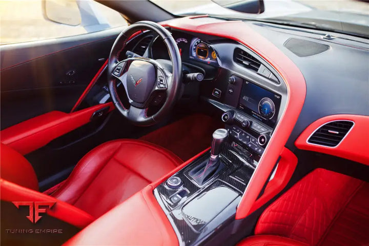 CORVETTE C7 Z06 GRANDSPORT DRY CARBON FIBER INTERIOR DASHBOARD PANEL DECOR COVER TRIM BSD