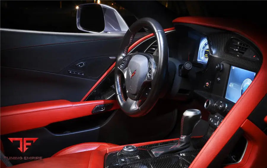 CORVETTE C7 Z06 GRANDSPORT DRY CARBON FIBER INTERIOR DOOR PANEL COVER TRIM BSD