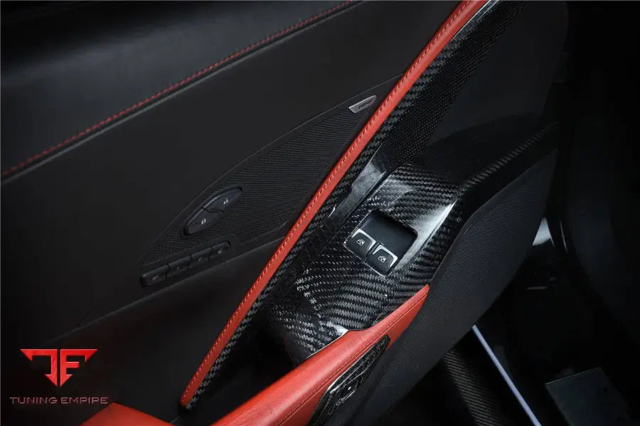 CORVETTE C7 Z06 GRANDSPORT DRY CARBON FIBER INTERIOR DOOR PANEL COVER TRIM BSD