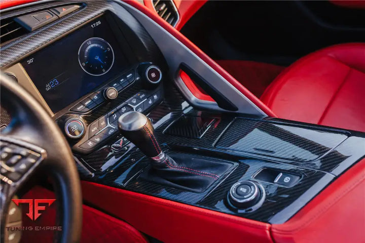 CORVETTE C7 Z06 GRANDSPORT DRY CARBON FIBER INTERIOR OUTSIDE GEARS PANEL PROTECTIVE COVER TRIM BSD