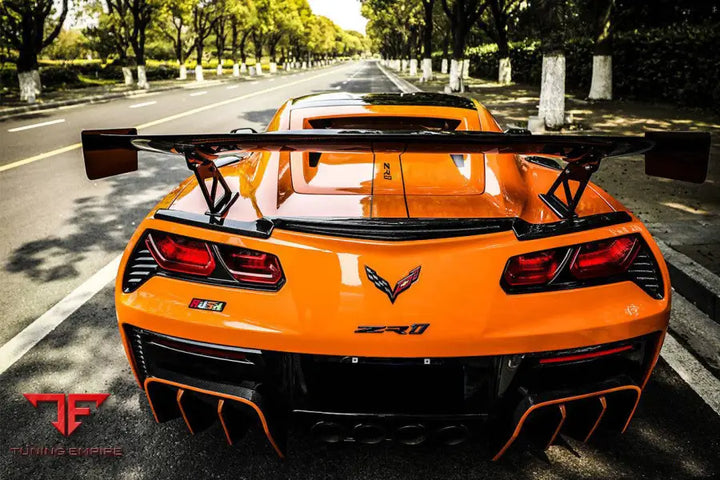 CORVETTE C7 Z51 Z06 GRANDSPORT AR STYLE CARBON FIBER TRUNK SPOILER WING BSD