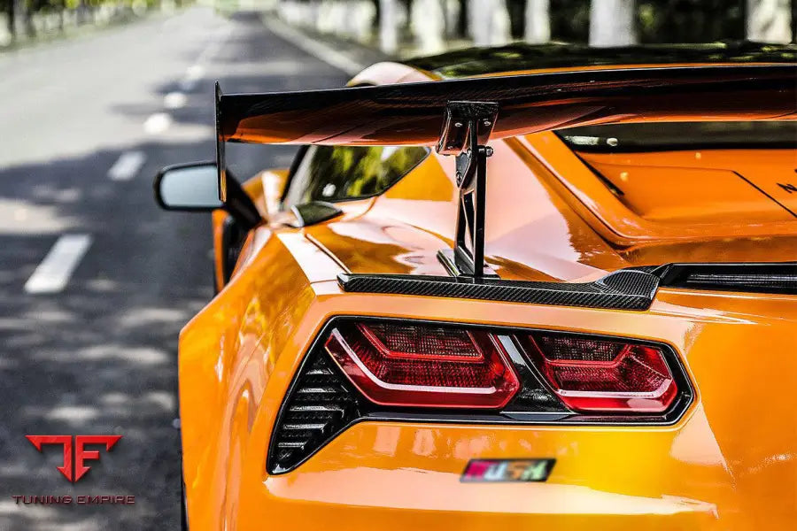 CORVETTE C7 Z51 Z06 GRANDSPORT AR STYLE CARBON FIBER TRUNK SPOILER WING BSD