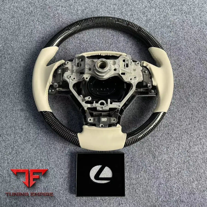 CUSTOM STEERING WHEEL WITH CARBON FIBER FOR LEXUS