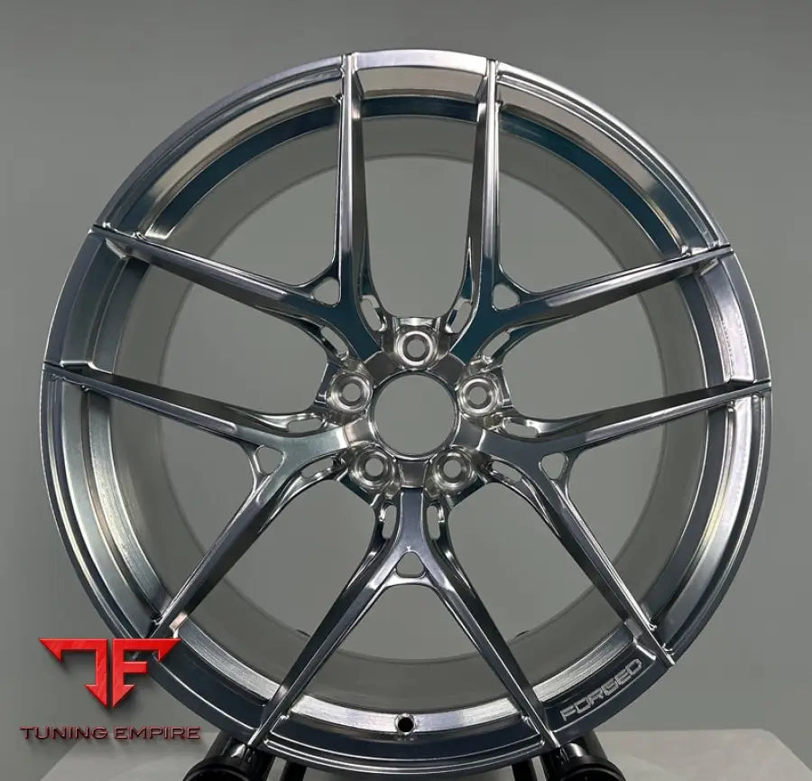 DARK SMOKED POLISHED FULLY FORGED WHEELS