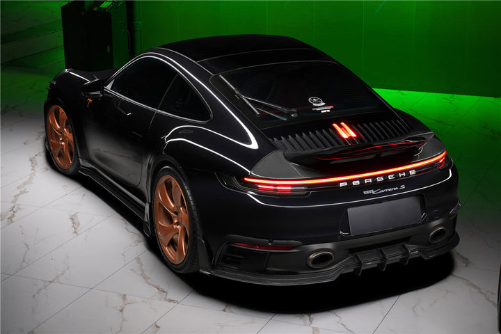 PORSCHE 911 / 992 CARRERA & 4 & 4S & TARGA & CABRIOLET SD-SPORT DESIGN MODEL BKSSII STYLE REAR BUMPER VENT TRIMS