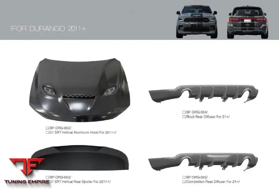 DODGE DURANGO 2011 + SRT HELLCAT STYLE BODY KIT