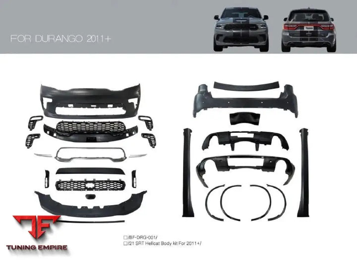 DODGE DURANGO 2011 + SRT HELLCAT STYLE BODY KIT