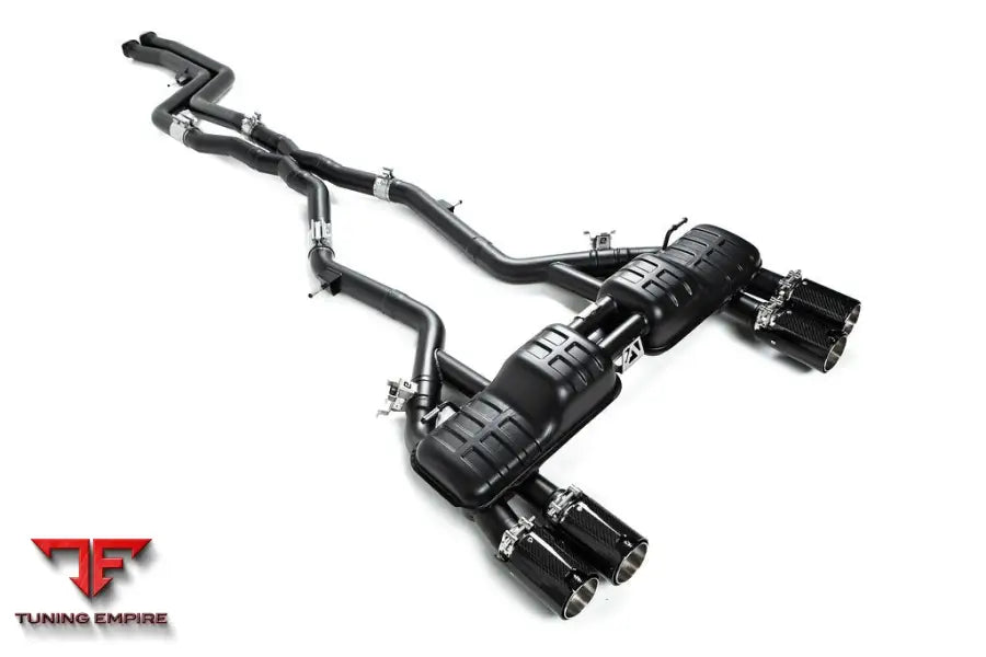 EISENMANN BMW BLACK SERIES PERFORMANCE EXHAUST + CARBON TIP SET - VALVED - F87 M2 COMPETITION