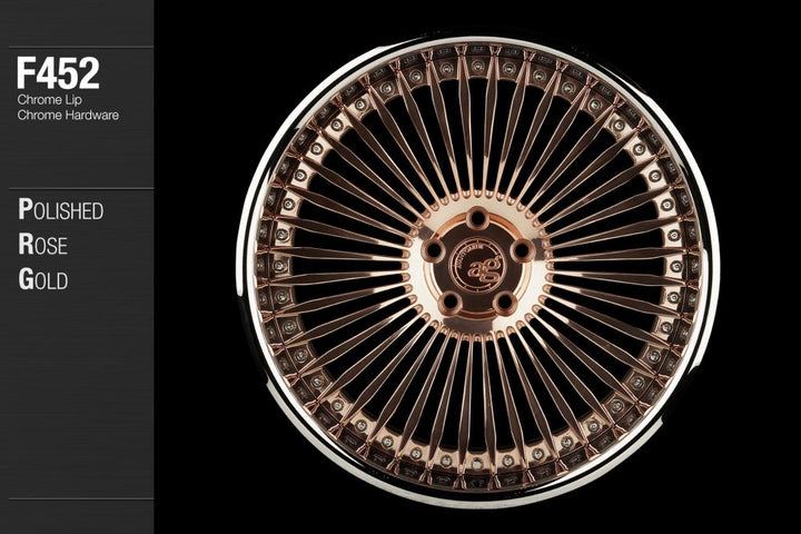 AVANT GARDE AG F452 - POLISHED ROSE GOLD