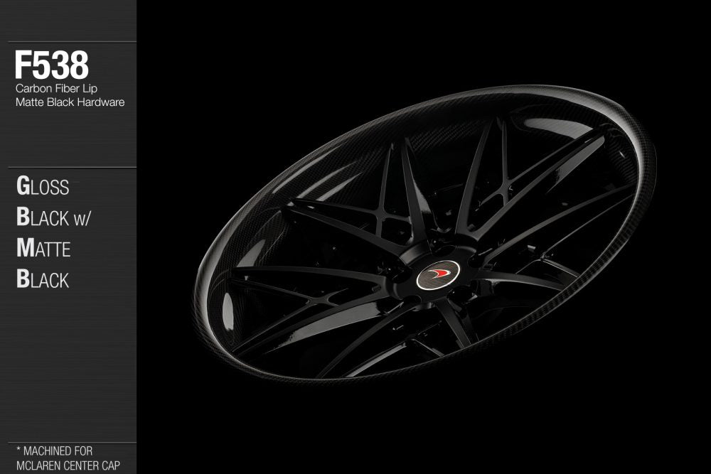 AVANT GARDE AG F538 - GLOSS BLACK W/ MATTE BLACK FACE