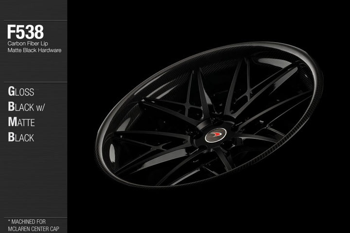 AVANT GARDE AG F538 - GLOSS BLACK W/ MATTE BLACK FACE