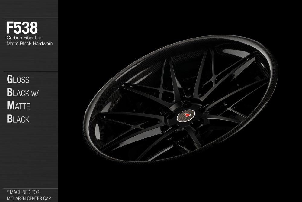 AVANT GARDE AG F538 - GLOSS BLACK W/ MATTE BLACK FACE