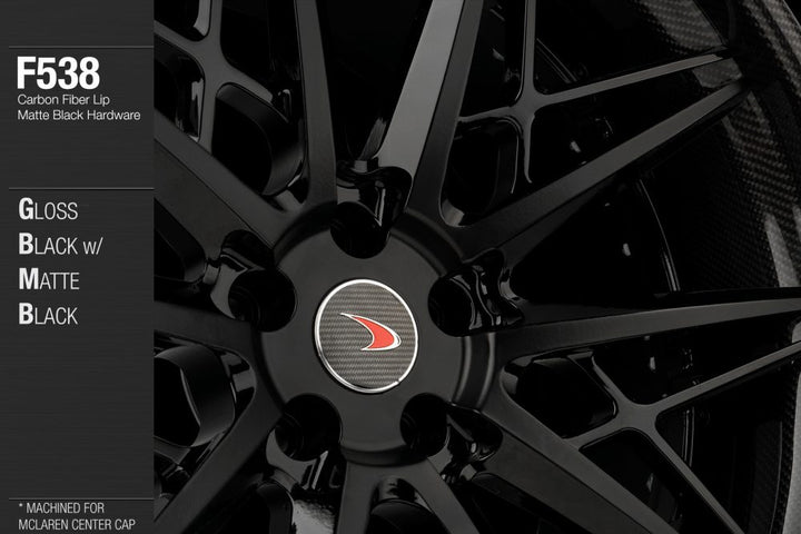 AVANT GARDE AG F538 - GLOSS BLACK W/ MATTE BLACK FACE