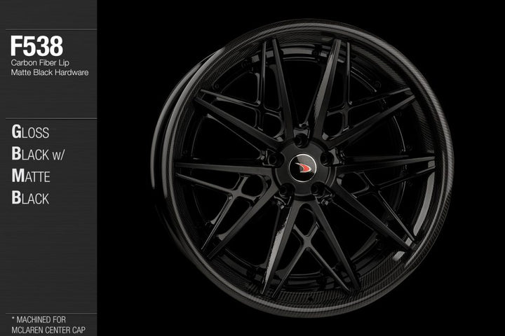 AVANT GARDE AG F538 - GLOSS BLACK W/ MATTE BLACK FACE