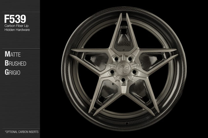 AVANT GARDE AG F539 - MATTE BRUSHED GRIGIO