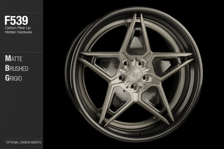 AVANT GARDE AG F539 - MATTE BRUSHED GRIGIO