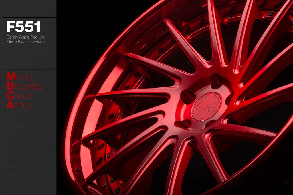 AVANT GARDE AG F551 - MATTE BRUSHED CANDY RED