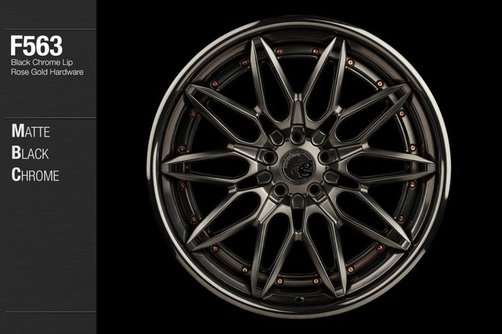 AVANT GARDE AG F563 - MATTE BLACK CHROME