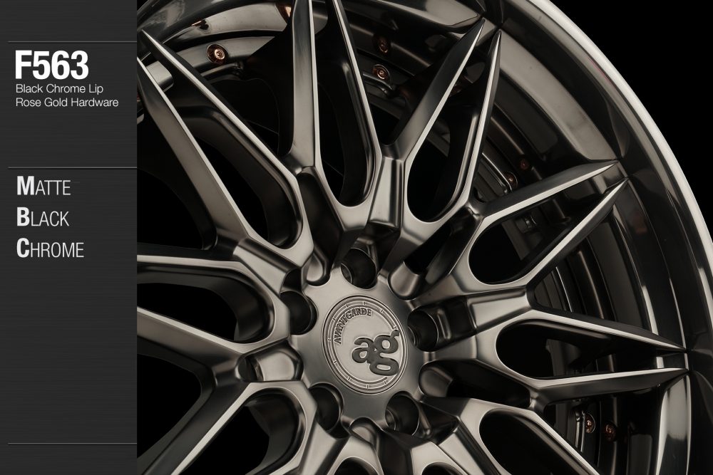 AVANT GARDE AG F563 - MATTE BLACK CHROME