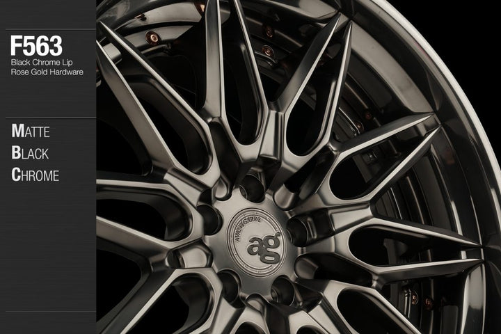 AVANT GARDE AG F563 - MATTE BLACK CHROME