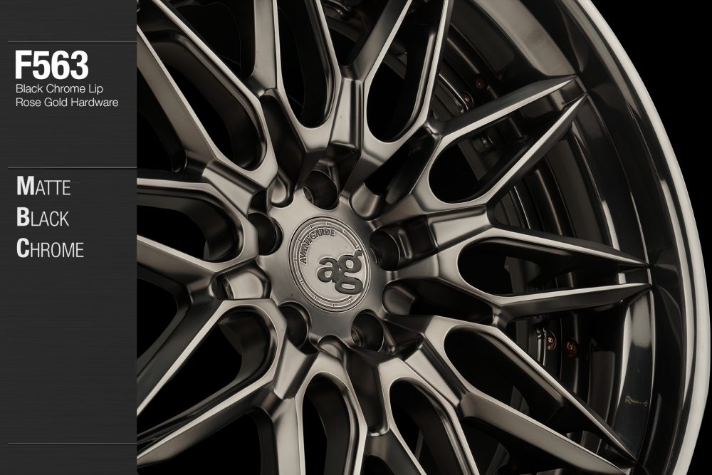 AVANT GARDE AG F563 - MATTE BLACK CHROME