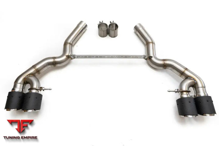 FABSPEED BMW M5 F90 MUFFLER BYPASS PIPES WITH QUAD STYLE TIPS