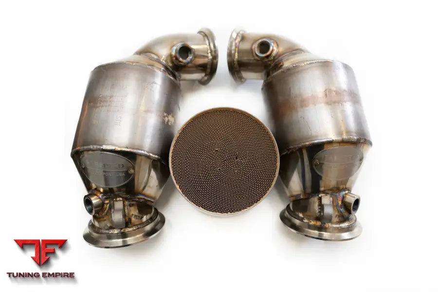 FABSPEED BMW M8 PRIMARY SPORT CATALYTIC CONVERTER DOWNPIPES (2019+)