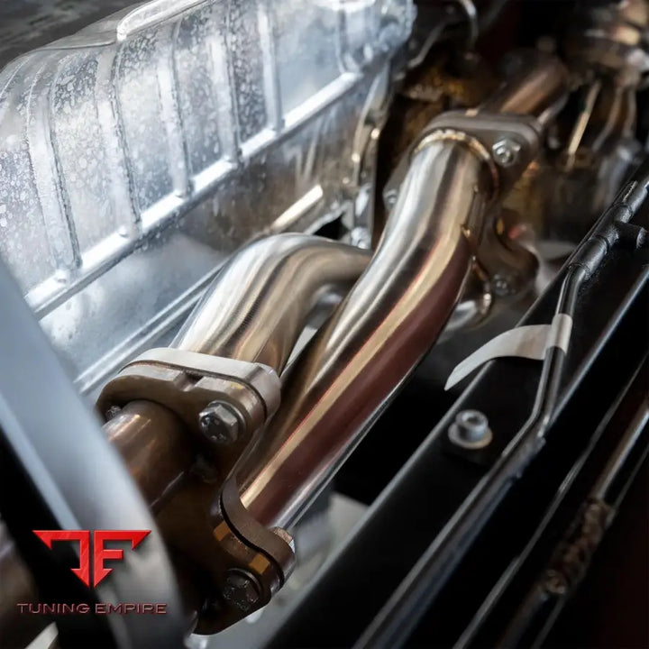 FABSPEED FERRARI F8 TRIBUTO REAR CENTER MUFFLER BYPASS X-PIPE (2020+)