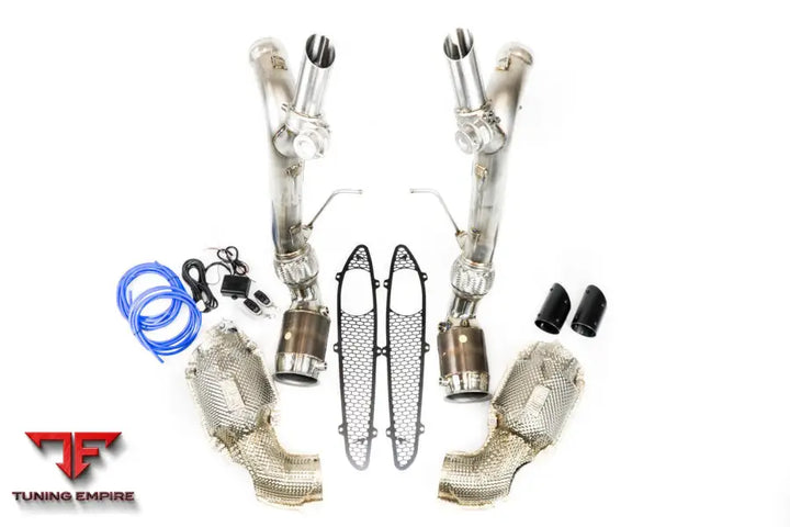 FABSPEED MCLAREN 570S/540C ’600LT STYLE’ VALVETRONIC SPORT CATALYTIC CONVERTERS EXHAUST SYSTEM