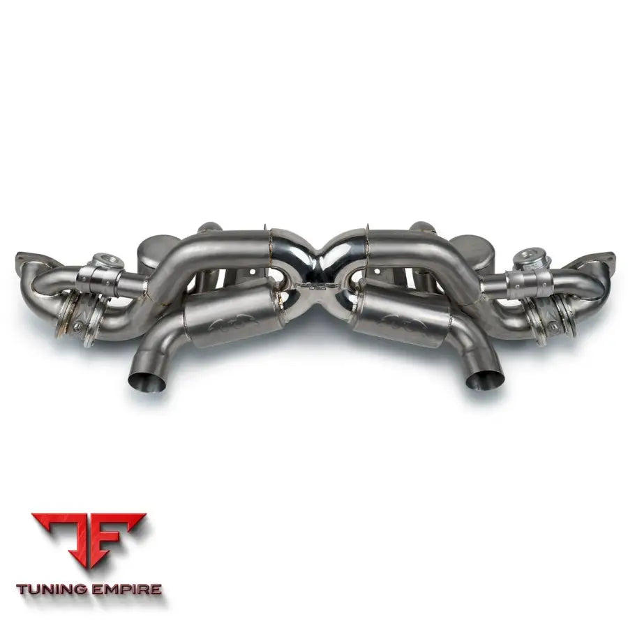 FABSPEED PORSCHE 718 GT4 RS TITANIUM VALVETRONIC X-PIPE CAT-BACK EXHAUST SYSTEM (2022+)
