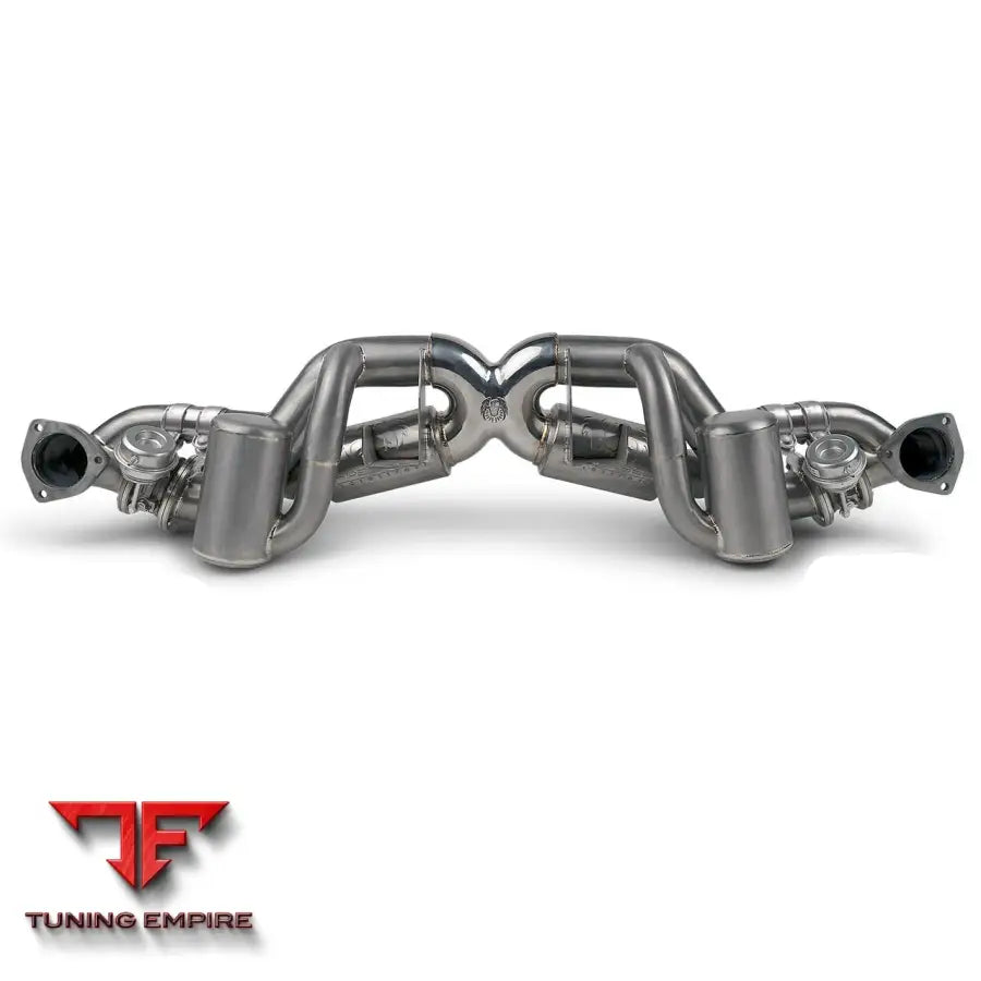 FABSPEED PORSCHE 718 GT4 RS TITANIUM VALVETRONIC X-PIPE CAT-BACK EXHAUST SYSTEM (2022+)