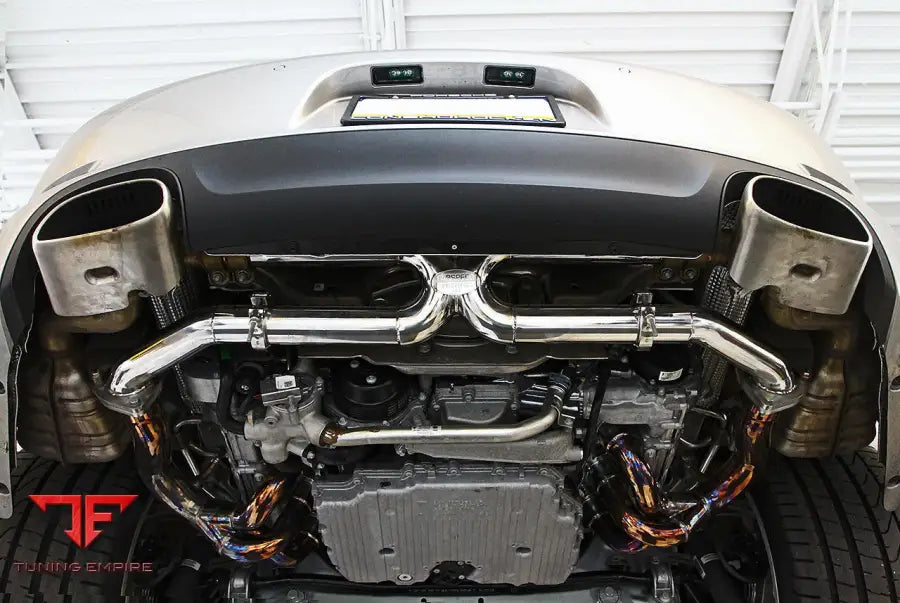 FABSPEED PORSCHE 991 CARRERA CENTER MUFFLER BYPASS X-PIPE (NON VALVED EXHAUST ONLY) (2012-2016)