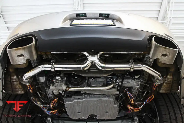 FABSPEED PORSCHE 991 CARRERA CENTER MUFFLER BYPASS X-PIPE (NON VALVED EXHAUST ONLY) (2012-2016)