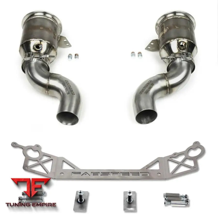 FABSPEED PORSCHE 992.2 CARRERA (NON GTS) SPORT CATALYTIC CONVERTERS WITH GT2RS STYLE OUTLETS (2025+)