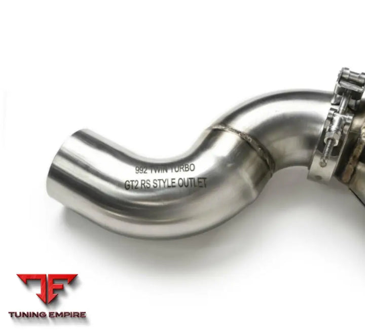FABSPEED PORSCHE 992 CARRERA SPORT CATALYTIC CONVERTERS WITH GT2RS STYLE OUTLETS (2021+)