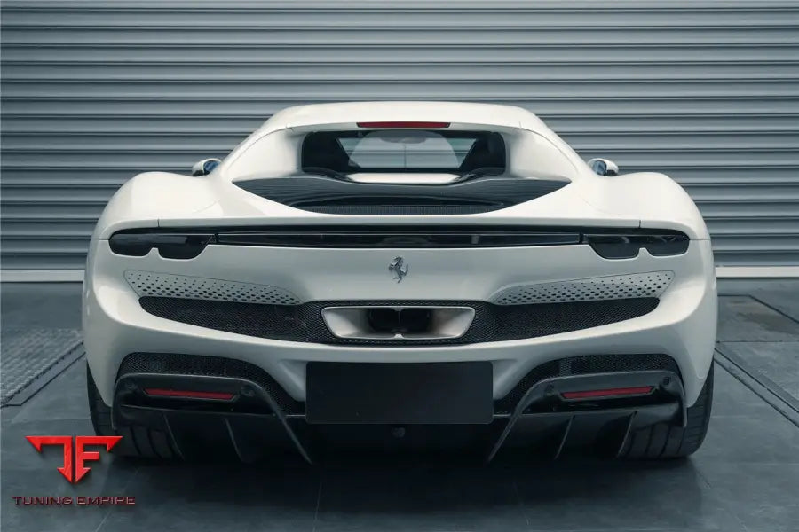 FERRARI 296 GTB (TYPE F171) OE STYLE CARBON FIBER REAR BUMPER W/DIFFUSER BSD