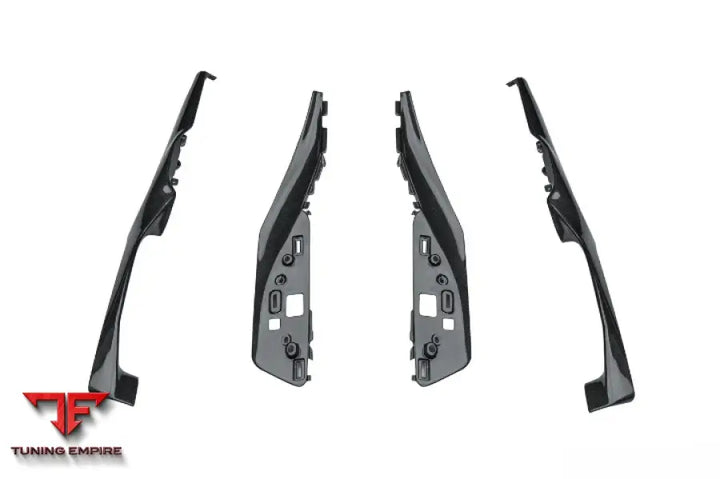 FERRARI 296 GTB & GTS OE STYLE DRY CARBON FIBER CENTER CONTROL SURROUND PANEL FRONT END