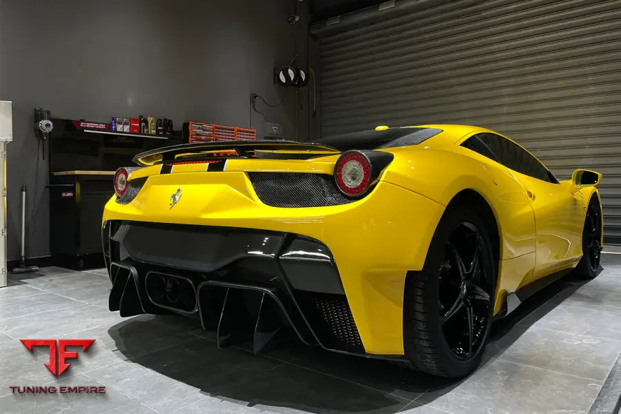 FERRARI 458 COUPE & SPIDER VT STYLE CARBON FIBER TRUNK SPOILER BSD